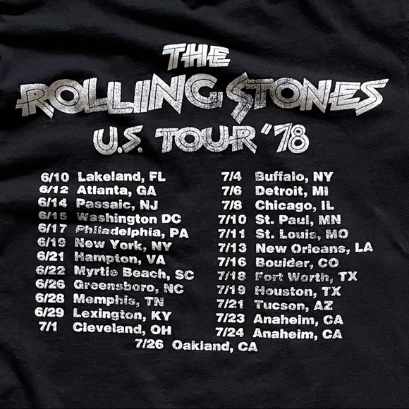 THE ROLLING STONES ! U.S. Tour ‘78 Concert T Shirt!  L - Picture 4 of 5